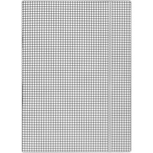 Donau Teczka z gumką DONAU, karton, A4, 400gsm, 3-skrz., biała w kratę 6801904 5901498052470
