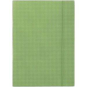 Donau Teczka z gumką DONAU, karton, A4, 400gsm, 3-skrz., zielona w kratę 6801905 5901498052463