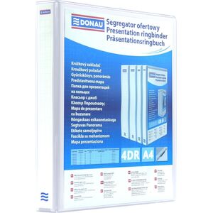 Segregator Donau 4-ringowy A4 65mm biały (2788654PL-09) 6801992 5901503691939