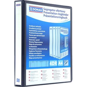 Segregator Donau 4-ringowy A4 50mm czarny (2788504PL-01) 6801994 5901503691816