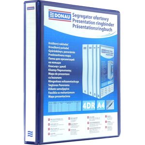 Segregator Donau 4-ringowy A4 44mm niebieski (2788254PL-10) 6802001 5901503691601