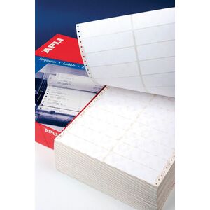 Apli Etykiety do drukarek igłowych APLI, 88,9x36mm, 1-kolumna, prostokątne, białe 6872588 8410782000044