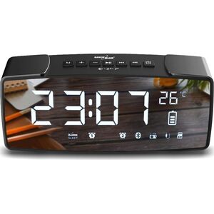 Radiobudzik GreenBlue Radiobudzik Bluetooth 4.2 FM Aux-in GB200 6966949 5902211115908