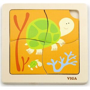 Viga Viga 50143 Puzzle na podkładce - żółwiki 7317903 6934510501433