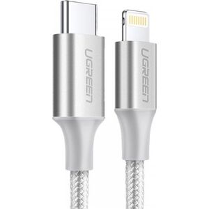 Kabel USB Ugreen USB-A - 1 m Srebrny (107697) 7363281 6957303875238