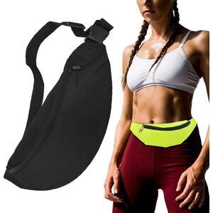 Hurtel Pas do biegania saszetka nerka etui na telefon klucze dokumenty portfel czarny uniwersalny 7367745 9111201908703