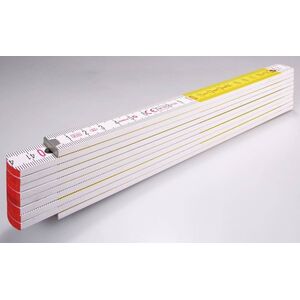 Stabila Miara składana 2m STABILA 717 buk, biało-żółta, sekcji 10 7416343 4005069013288