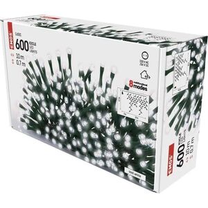 Emos Komplet choinkowy sople XMAS icicle różne tryby 9W 600LED 10m IP44 zimny biały ZY1448 7475580 8592920095737