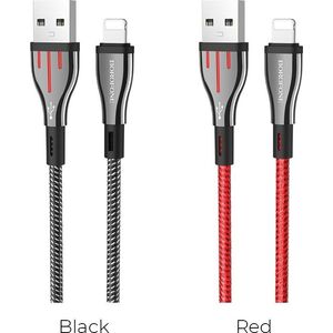 Kabel USB Borofone USB-A - Lightning 1.2 m Kolor wybierany losowo (6931474724847) 7500453 6931474724847