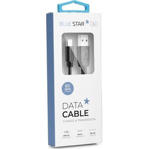Kabel USB Partner Tele.com USB-A - USB-C Czarny 7560930 5901737933263