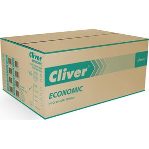 Cliver RĘCZNIKI ZZ CLIVER 1W MAKULATURA (20 X 200), BIAŁY 7704037 5900848002264