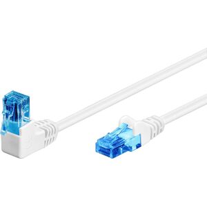 Goobay GOOBAY Patchcord U/UTP Kat. 6A Posty / Kątowy 90 Biały 5m 7729002 4040849515392