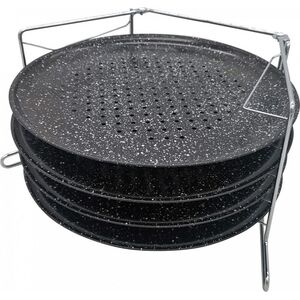 KingHoff ZESTAW 4 BLACH DO PIECZENIA PIZZY KINGHOFF KH-1553 7829168 5908287215535