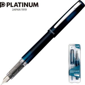 Platinum Pióro wieczne Platinum Prefounte Night Sea, F, w plastikowym opakowaniu, na blistrze, niebieskie 7922246 4977114911385