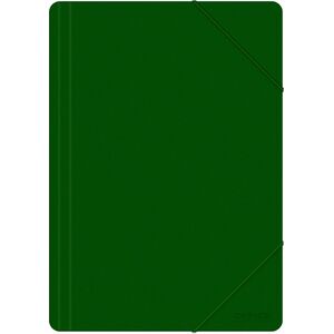 Office Products Teczka z gumką A4, PP, 500mikr., 3-skrz., zielona 7922797 5901503690925