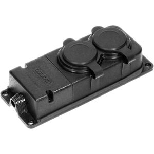 Orno ORNO ROZDZIELACZ WARSZTATOWY 2x GNIAZDA IP44 GUMA OR-AE-13165 7965738 5900378658801