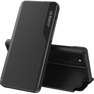 Hurtel Eco Leather View Case elegancki futerał etui z klapką i funkcją podstawki Samsung Galaxy A02s czarny 8075241 9111201923133