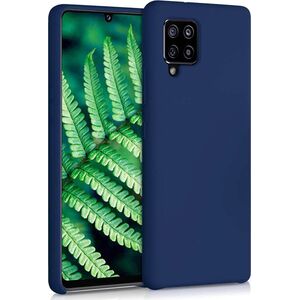 Hurtel Silicone Case elastyczne silikonowe etui pokrowiec Samsung Galaxy A42 5G niebieski 8089652 9111201926448