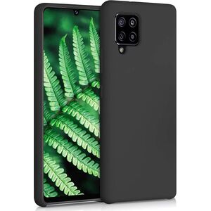 Hurtel Silicone Case elastyczne silikonowe etui pokrowiec Samsung Galaxy A42 5G czarny 8090227 9111201926431