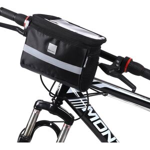 Wozinsky Torba rowerowa na kierownicę z oknem na telefon dotykowy 2L czarny Wozinsky WBB12BK Uniwersalny 8141053 5907769300516