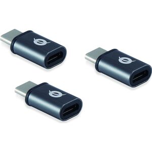 Adapter USB Conceptronic DONN05G USB-C - microUSB Szary  (DONN05G) 8159207 4015867223178