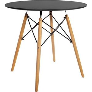 Mufart Okrągły stół ETT do kuchni, jadalni, salonu 80cm - Czarny 8162045 5903332062096