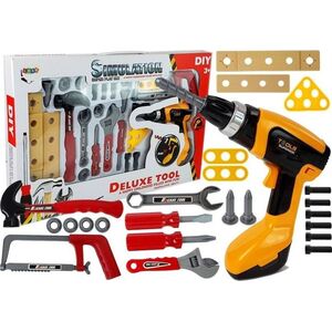 Lean Sport Zestaw Narzędzi dla Majsterkowicza 29 Elementów Wiertarka Młotek Piła 8175250 5905323219564