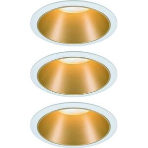 Paulmann Oprawa wbudowana Cole Coin 3-st ścimnianie LED 3x6,5W 2700K 230V Biały/Złoty-Mat /Tworzywo sztuczne 8196961 4000870934067