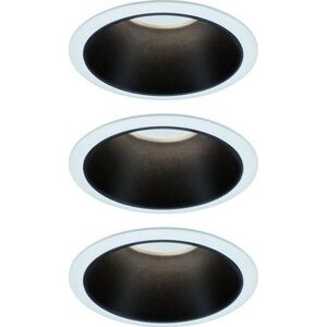 Paulmann Oprawa wbudowana Cole Coin 3-st ścimnianie LED 3x6,5W 2700K 230V Biały/Czarny Mat /Tworzywo sztuczne 8196962 4000870934029