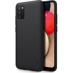 Nillkin Super Frosted Shield wzmocnione etui pokrowiec + podstawka Samsung Galaxy A02s EU czarny 8400847 6902048211872