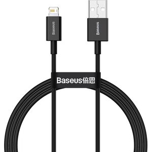 Kabel USB Baseus USB-A - Lightning 1 m Czarny (BSU2660BLK) 8434540 6953156205406