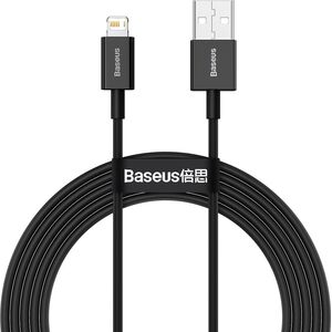 Kabel USB Baseus USB-A - Lightning 2 m Czarny (BSU2659BLK) 8434541 6953156205451