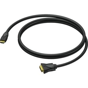 Kabel Procab HDMI - DVI-D 1.5m czarny (CLV160/1.5) 8500861 5414795038523