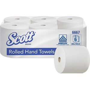 Kimberly-Clark Kimberly-Clark Scott - Ręcznik papierowy w roli, dł. 304 m, duży - Biały 8503830 5027375025815