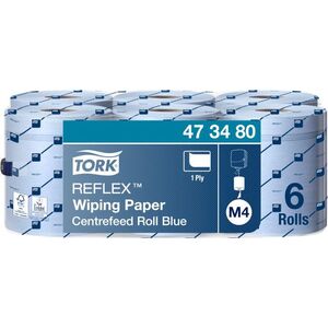 Tork Tork Reflex - Czyściwo papierowe w roli do zwykłych zabrudzeń, 1-warstwowe, M4, advanced - Niebieskie 8503926 7322540756258
