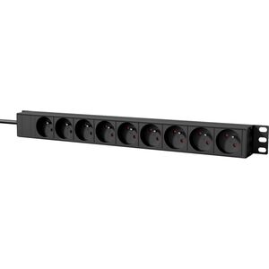 Caymon Listwa zasilająca 19" 9x French Type E 2.5 m z tylnym wyłącznikiem (PSR119FS/B) 8542023 5414795043763