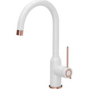 Bateria kuchenna Quadron Ingrid Q Line SteelQ stojąca biały z elementami wykończonymi miedzią (84818011) 8648296 5903242537240