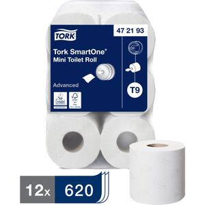 Tork Tork SmartOne - Papier toaletowy w mini roli - 2-warstwowy 8697993 7322540656299