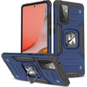 Wozinsky Wozinsky Ring Armor pancerne hybrydowe etui pokrowiec + magnetyczny uchwyt Samsung Galaxy A72 4G niebieski 8759096 9111201935846