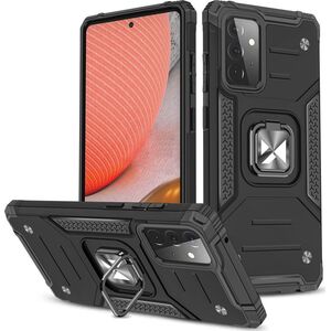 Wozinsky Wozinsky Ring Armor pancerne hybrydowe etui pokrowiec + magnetyczny uchwyt Samsung Galaxy A72 4G czarny 8759097 9111201935853
