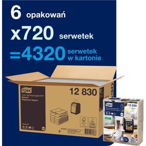 Tork Xpressnap Fit - Serwetki dyspenserowe, N14, 2-warstwy, advanced - Naturalne 8859025 7322541071879