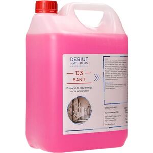 Debiut Plus Professional Debiut Plus Professional D3 Sanit - Preparat do codziennego mycia sanitariatów - 5 l 8860200 5907662640689