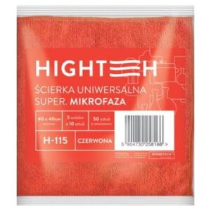 Hightech Hightech - Uniwersalna ściereczka z mikrofazy, 40x40 cm - Czerwona 8860284 5902349661506