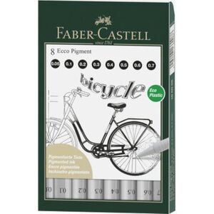 Faber-Castell Cienkopis Ecco Pigment 8szt w etui FABER CASTELL 8999238 4005401660088