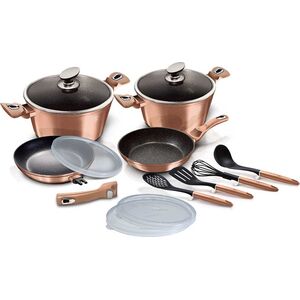 Berlinger Haus Zestaw Garnków Granitowych Berlinger Haus Bh-7058 Rose Gold 13 Elem.! 9010744 5999108428357