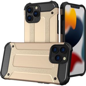 Hurtel Hybrid Armor pancerne hybrydowe etui pokrowiec iPhone 13 Pro Max złoty 9087301 9111201944954