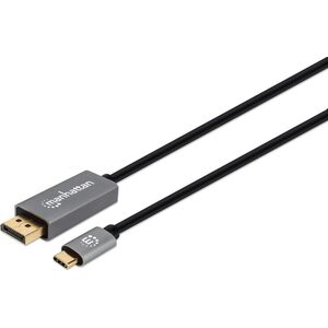 Kabel USB Manhattan USB-C - DisplayPort 2 m Czarny (354844) 9264409 766623354844