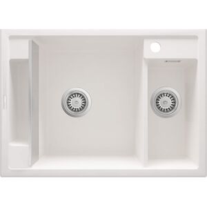 Zlewozmywak Deante MAGNETIC - granitowy magnetyczny 1.5-komorowy Biały (ZRM A503) 9458816 5908212094952