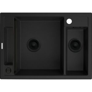 Zlewozmywak Deante MAGNETIC - granitowy magnetyczny 1.5-komorowy Czarny (ZRM N503) 9492789 5907650874751