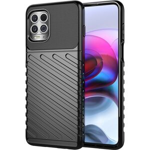 Hurtel Thunder Case elastyczne pancerne etui pokrowiec Motorola Moto G100 / Edge S czarny 9511344 9145576219966